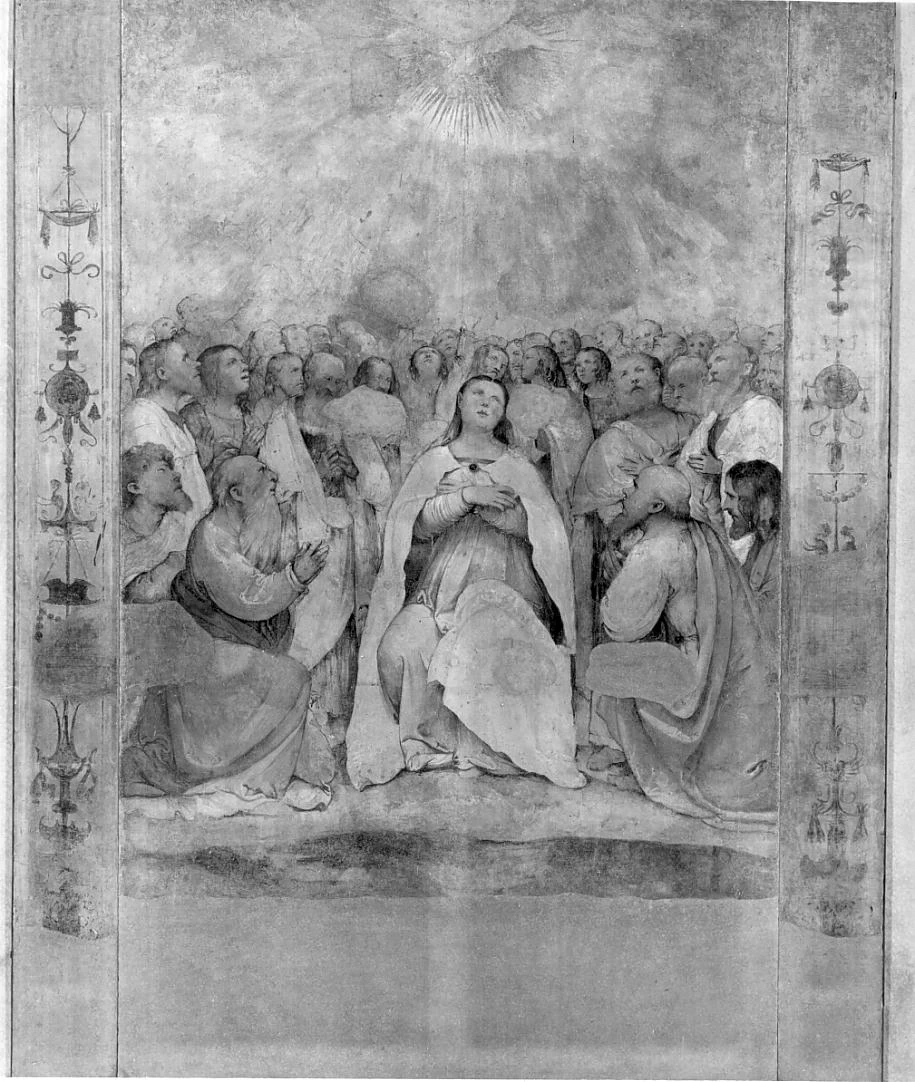 Il Romanino-342-Chiesa di S. Francesco d'Assisi - Pentecoste - attribuito